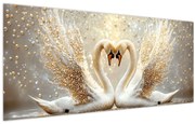 Kép - Arany hattyúk (120x50 cm)