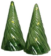 Zöld karácsonyi fénydekoráció 2 db-os ø 6 cm Vilma – Sirius