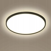Lampa Sufitowa Led Lampa Plafon Czarna Łazienkowa Wodoodporna 4500K IP40