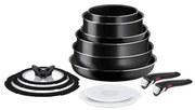 Tefal - Konyhai készlet 13 db INGENIO EASY COOK &amp; CLEAN BLACK