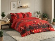 Mikroplüss ágyneműhuzat MERRY CHRISTMAS piros Ágyneműhuzat mérete: 70 x 90 cm | 140 x 200 cm