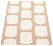 Bézs-krémszínű kültéri-beltéri szőnyeg 70x100 cm Sten Light Nougat – Pappelina