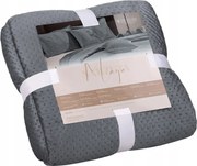 Dekoratív ágytakaró Maya 240x220 velúr steppelt grafit