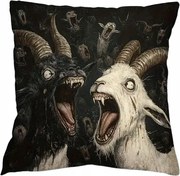 Kecske Párnahuzat Vámpírok Démoni Kecskék Dark Art Velúr Párnahuzat 45x45