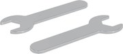 vidaXL Spanner / kígyószem 2 pcs Ezüst 13 mm Vas