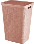 Curver Jute szennyeskosár 58 l, rózsaszín