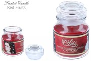 Illatos gyertya üvegben 135 gr 10 cm red fruits illat Sisi