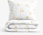 Goldea pamut ágyneműhuzat - kacsák 140 x 200 és 70 x 90 cm