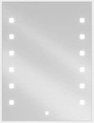 Mexen Ner megvilágított fürdőszobai tükör 60 x 80 cm, LED 6000K, páramentesítő - 9809-060-080-611-00