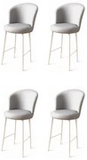 Uras Grey and White bárszék szett, 4 db, 4 db