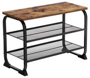 Cipőtartó DAVOR barna/fekete