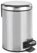 Leman Shiny ezüstszínű pedálos szemetes, 3 l - Wenko
