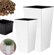 2x Durs magas kaspó utántöltő virágtartó szett 2db keramzit 2l