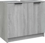 vidaXL sonoma színű szerelt fa fürdőszobaszekrény 64,5x33,5x59 cm