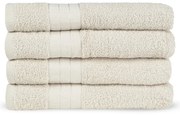 Bézs frottír pamut törölköző szett 4 db-os 50x100 cm – Good Morning