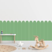 PIPPER. Textil öntapadó tapéta - Boltív - Palack zöld színű Méret: 100cm, Szín: Sápadt
