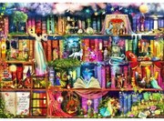 Kincskereső könyvespolc fa puzzle