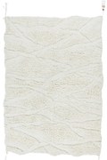 Fehér mosható kézi szövésű gyapjú szőnyeg 170x240 cm Enkang Ivory – Lorena Canals