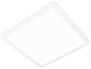 Mennyezeti lámpa fehér 40 cm négyzet alakú, beépített LED-del, 3 fokozatú fényerőszabályzóval, IP44 - Steve