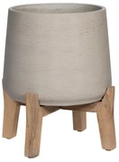 Pottery Pots Patt ültetőgép alacsony lábakkal, antik szürke, többféle méretben - PotteryPots méret: XL - 18,5 cm, ⌀ 19 cm / h 29 cm, ⌀ 28 cm