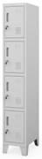 BHP szociális rekeszes szekrény szürke: ROBERT 1 Plus