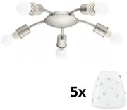 Eglo - LED mennyezeti lámpa MY CHOICE 5xE14/4W/230V króm/fehér