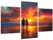 Kép - Séta a tengerparton (90x60 cm)