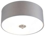 Rusztikus mennyezeti lámpa szürke 30 cm - Drum