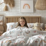 Stanex Pamut ágynemő szett Szivárvány, 140 x 200 cm, 70 x 90 cm