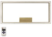 Spot-Light 91401174 - Dimmelhető LED lámpatest RAMME LED/34W/230V + távirányító matt tölgy