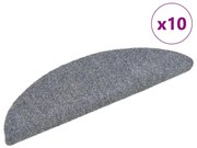 10db világosszürke lyukasztott öntapadó lépcsőszőnyeg 56x17x3cm