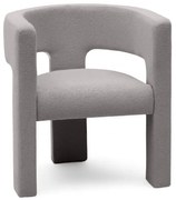 Világosszürke design fotel ALPAH LOOP