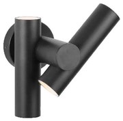 LED kültéri fali spotlámpa 2xLED/3W/230V 4000K IP44 fekete