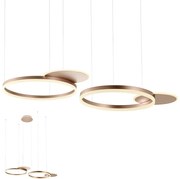 Redo 01-2610 - LED Dimmelhető csillár zsinóron SIGUA LED/114W/230V 3000K barna