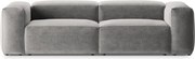 Világosszürke kanapé 264 cm Bergamo – Cosmopolitan Design