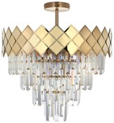 Csillár rúdon CARISMA 9xE14/40W/230V arany