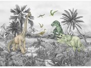 Gyerek fotótapéta Dino 252 x 182 cm, 4 részes