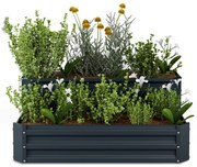 High Grow magaságyás, 2 szint, időjárásálló, korrózióálló, robusztus, 405 L