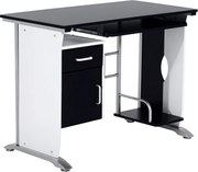 HOMCOM PC Számítógép Asztal Iroda Asztal 100x52x75cm Fa Bútor | Aosom
