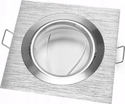 Halogén lámpatest GU10 mennyezeti mozgatható ezüst