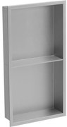 Mexen X-Wall-R fürdőszoba süllyesztett polc kerettel és polccal 60 x 30 cm, inox - 1910603010S