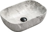 Mexen Rita 45 x 32 cm-es asztali mosdókagyló, szürke kő - 21084598