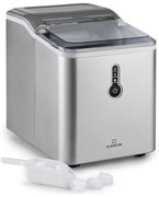 Klarstein Chillout, jégkocka készítő, kerek jégdarabok, 12 kg/24 h, víztartály: 1,5 L, ezüst