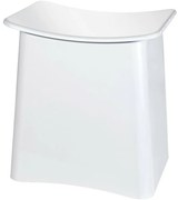 Wenko Fürdőszoba szék, Wing, fehér, 45 × 33 × 48 cm