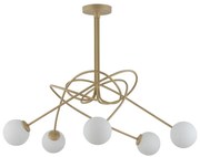 Csillár rúdon VELVET 5xG9/12W/230V arany