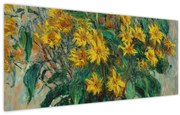 Kép - Claude Monet, Jerusalem Artichoke Flowers, reprodukciók (120x50 cm)