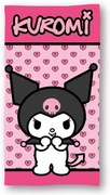 Hello Kitty Kuromi Pink fürdőlepedő, strand törölköző 70x140cm (Fast Dry)