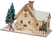 Karácsonyi LED dekoráció Téli ház, 20x10x12,5 cm,dekoráció 1