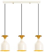 SIVANI kábeles csillár 3xE27/40W/230V fehér/réz