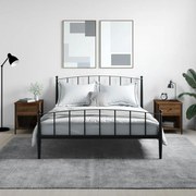 2 db barna tölgyszínű szerelt fa éjjeliszekrény 40x42x50 cm